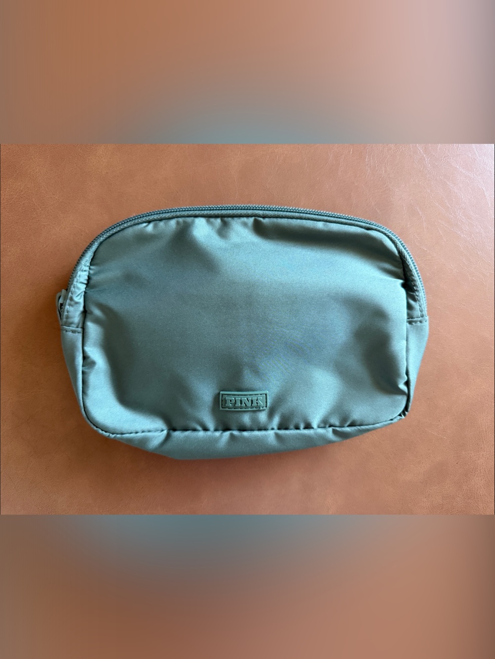 PINK Victoria's Secret Green Fanny Style Bag